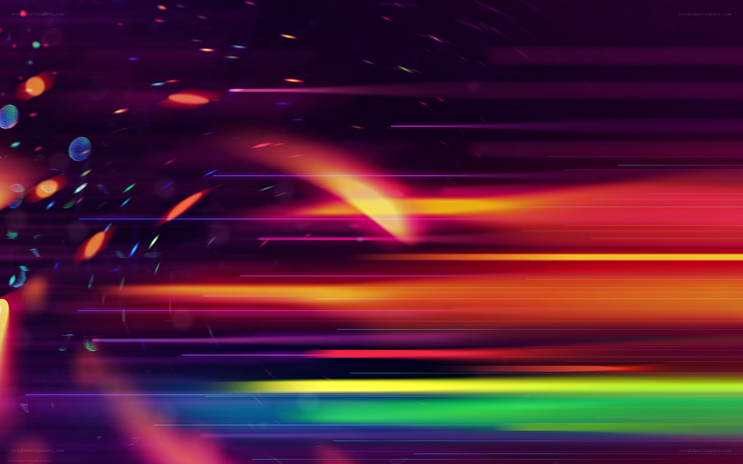 colorful light streaks abstract