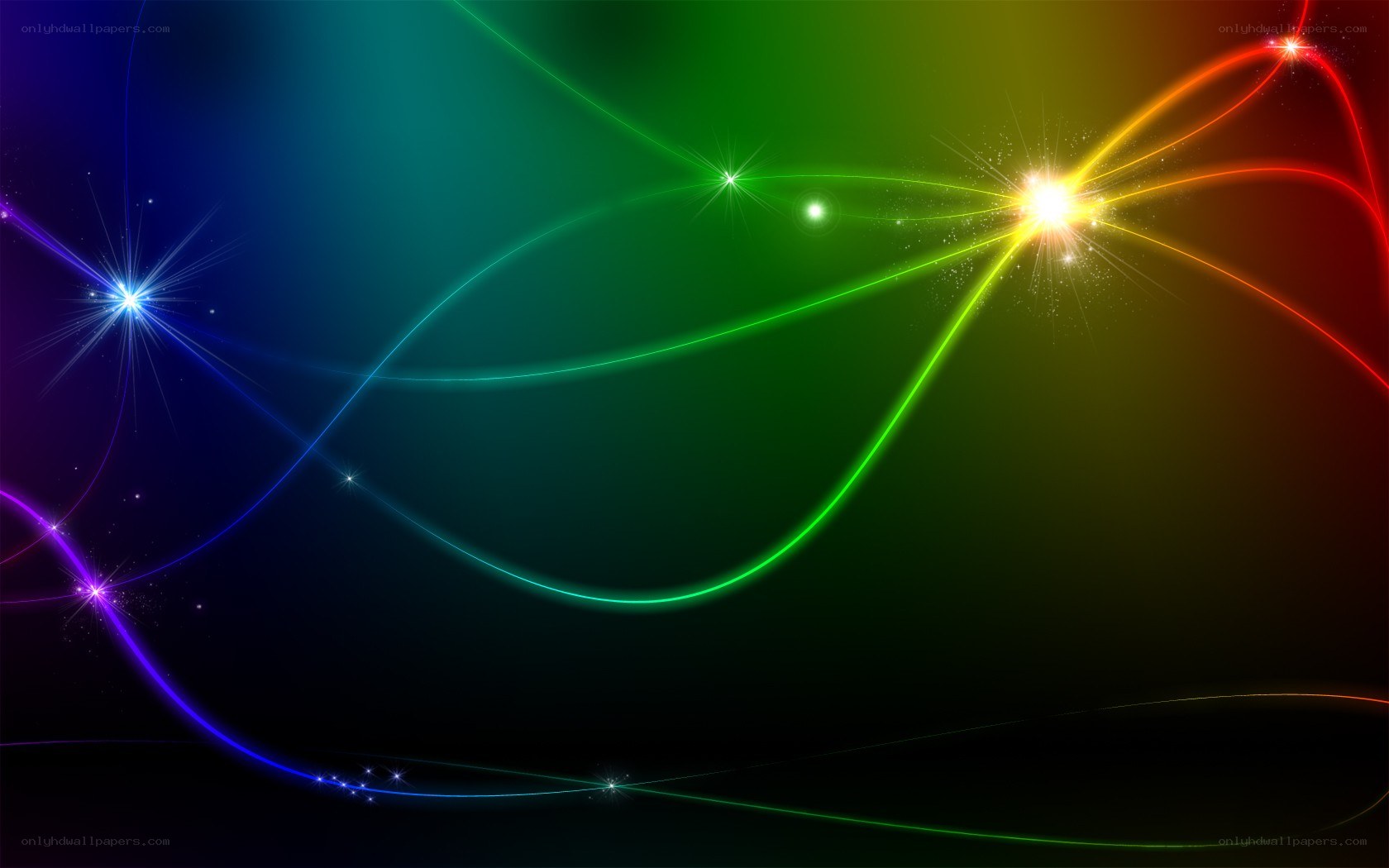 colorful light streaks abstract