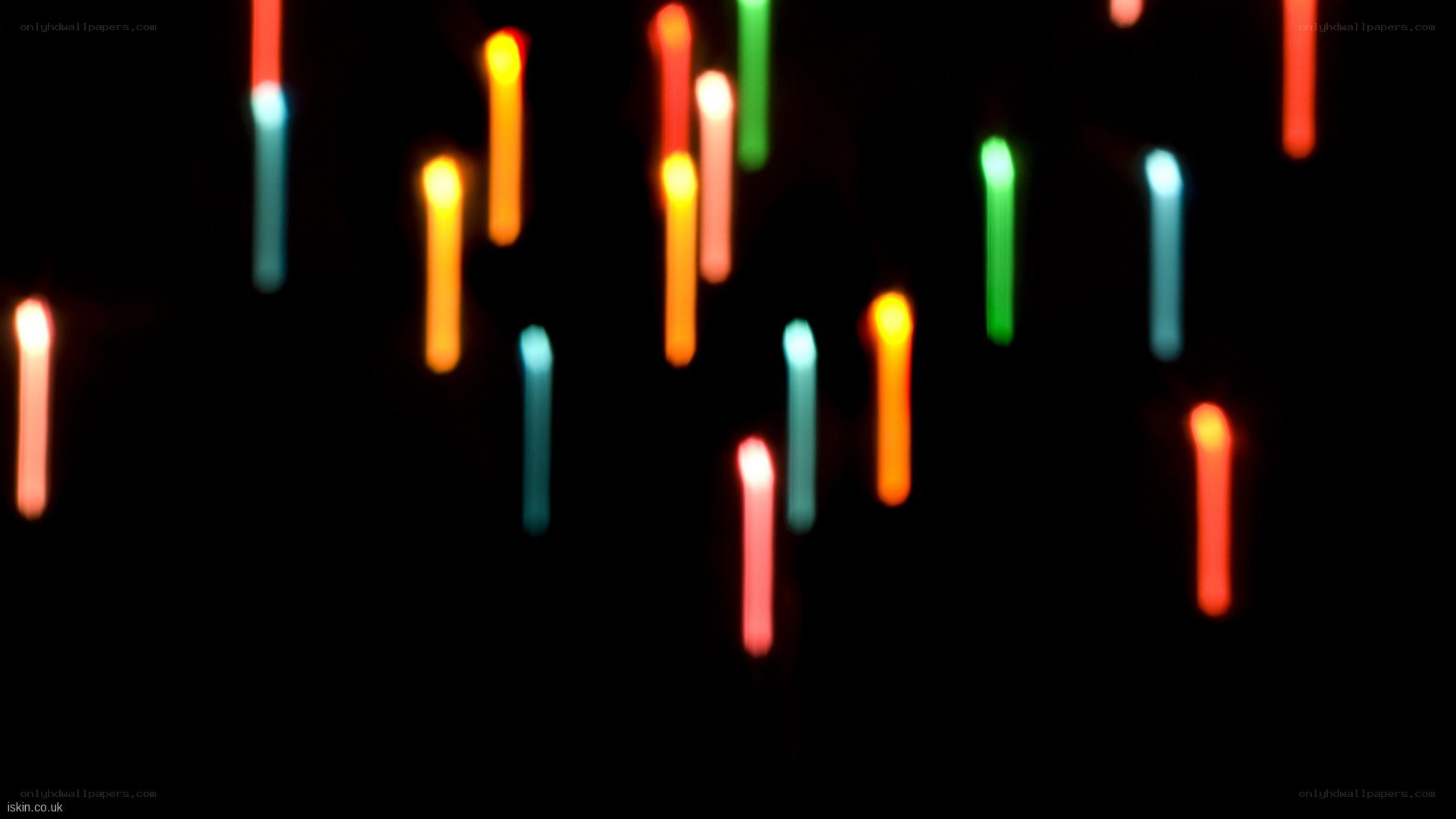 colorful light streaks at night