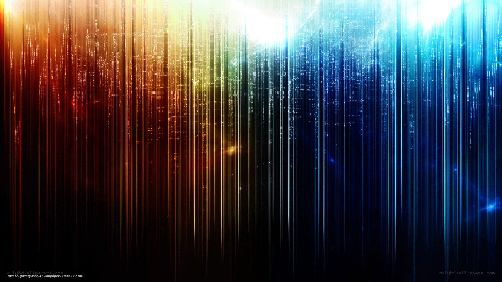 Colorful light streaks background