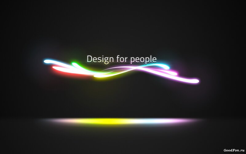 Colorful Light Streaks — Black, Abstract, Digital Art