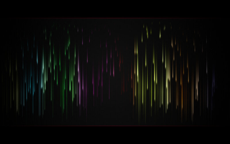 Colorful Light Streaks — Black, Calm