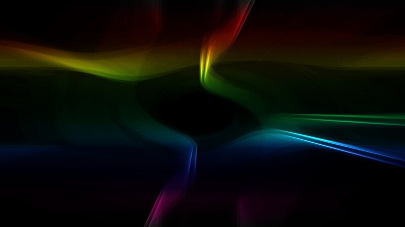 Colorful Light Streaks — Black, Dynamic, Abstract, Darkness