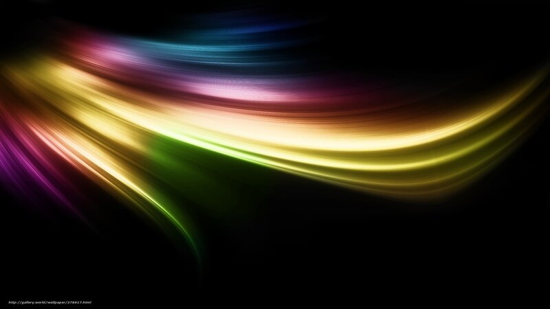 Colorful Light Streaks — Black, Dynamic, Abstract, Motion Blur