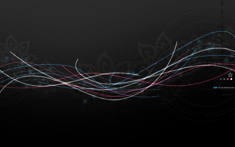 Colorful Light Streaks — Black, Dynamic, Abstract, Stars