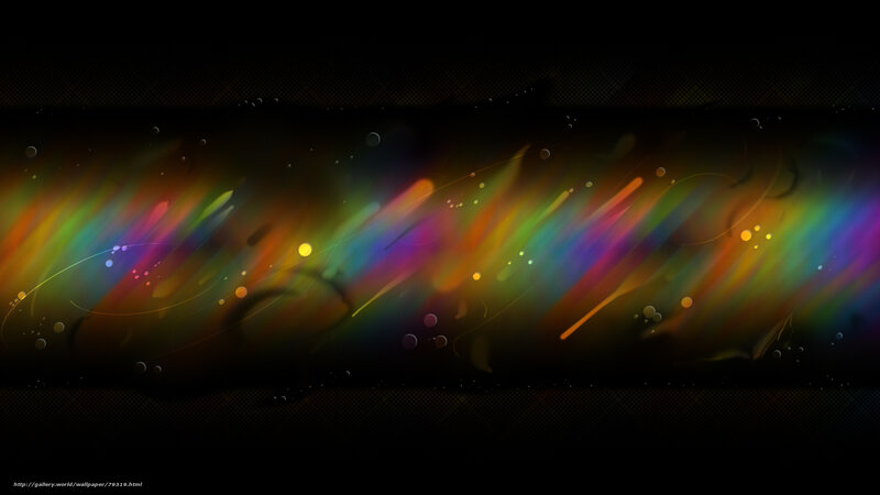 Colorful Light Streaks — Black, Dynamic, Abstract