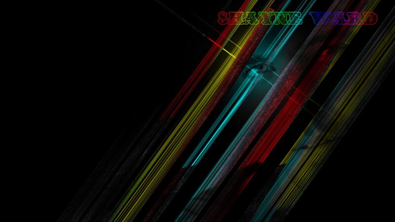 Colorful Light Streaks — Black, Dynamic, Digital Art, Text