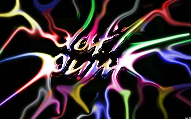 Colorful Light Streaks — Black, Energetic, Abstract, Lines