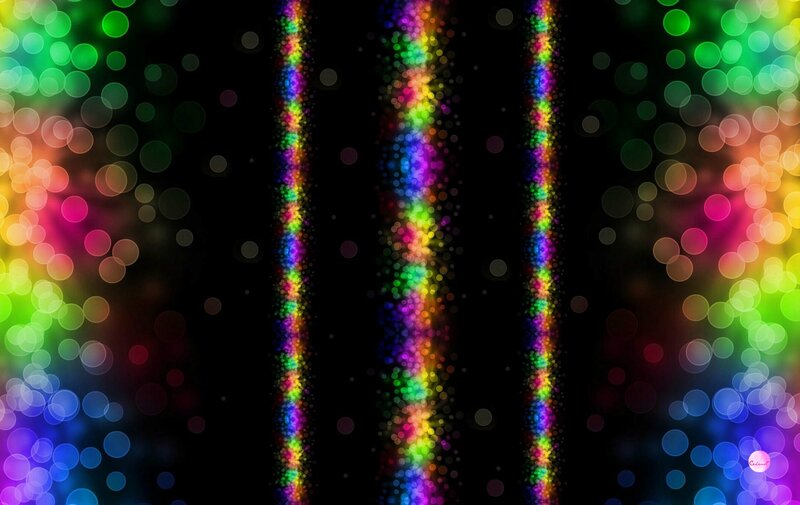 Colorful Light Streaks — Black, Vibrant