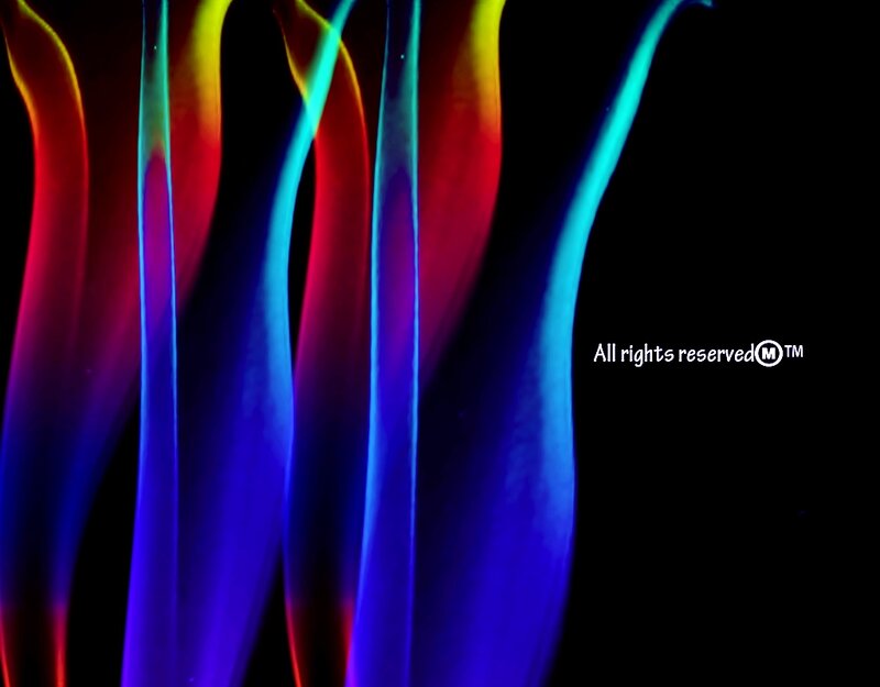 Colorful Light Streaks — Blue, Dramatic