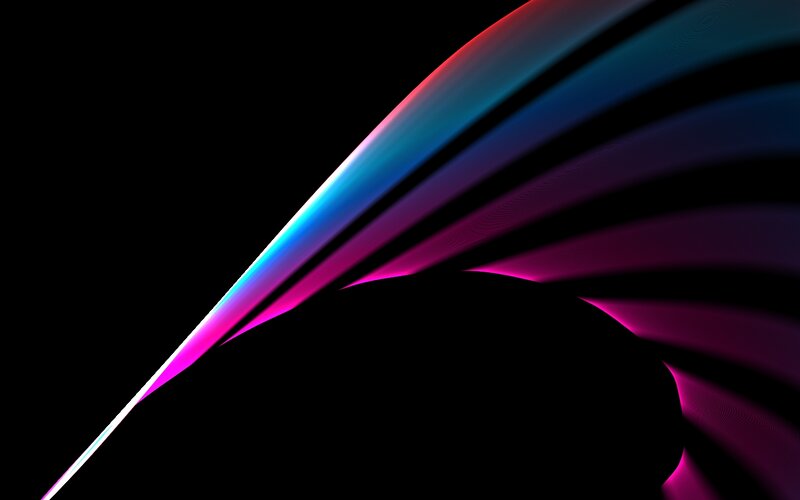 Colorful Light Streaks — Blue, Dynamic, Abstract, Curves