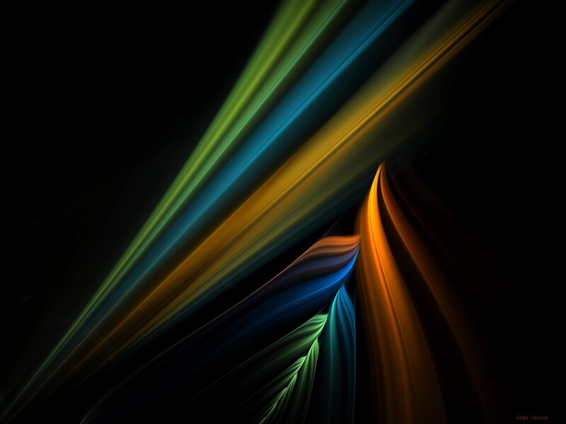 Colorful Light Streaks — Blue, Dynamic, Abstract, Darkness