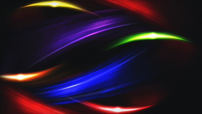 Colorful Light Streaks — Blue, Dynamic, Abstract, Light Trails, Dark Background