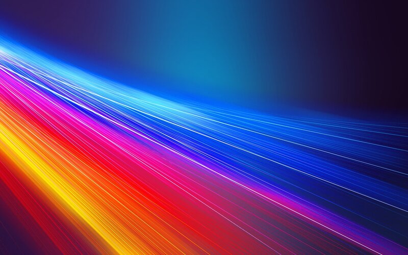 Colorful Light Streaks — Blue, Dynamic, Abstract, Lines, Gradient