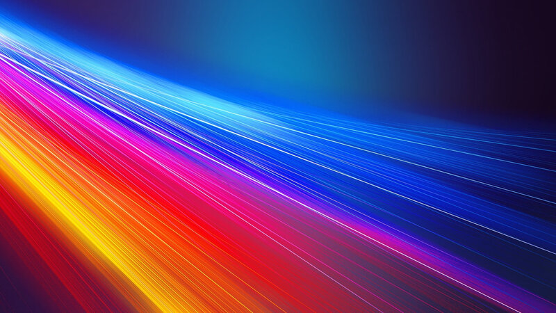 Colorful Light Streaks — Blue, Dynamic, Abstract, Lines, Motion