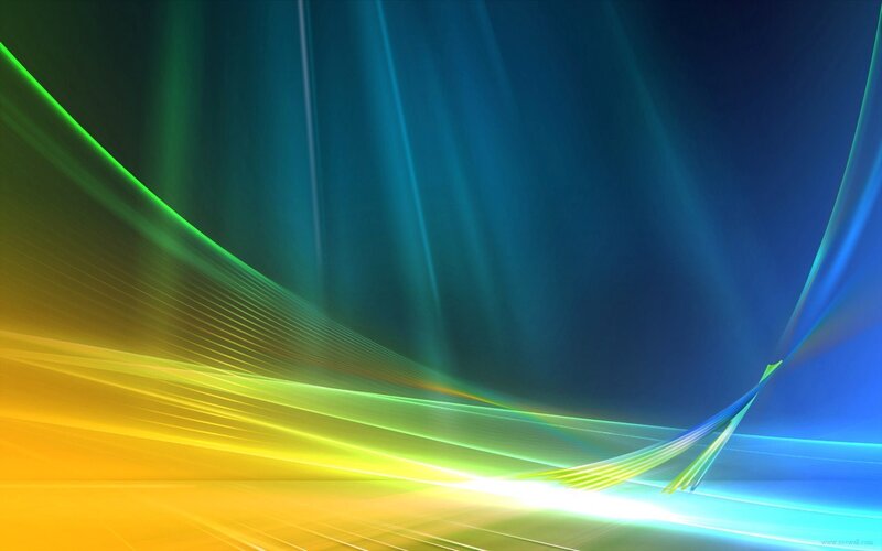 Colorful Light Streaks — Blue, Dynamic, Abstract, Lines, Rays, Green