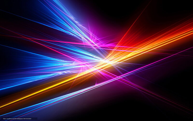 Colorful Light Streaks — Blue, Dynamic, Abstract, Lines, Rays