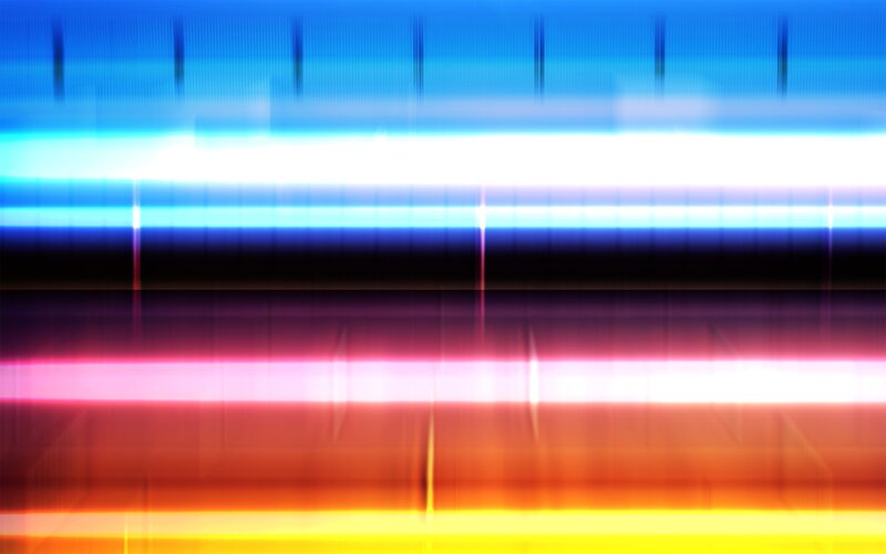 Colorful Light Streaks — Blue, Dynamic, Abstract, Motion Blur, Horizontal Lines