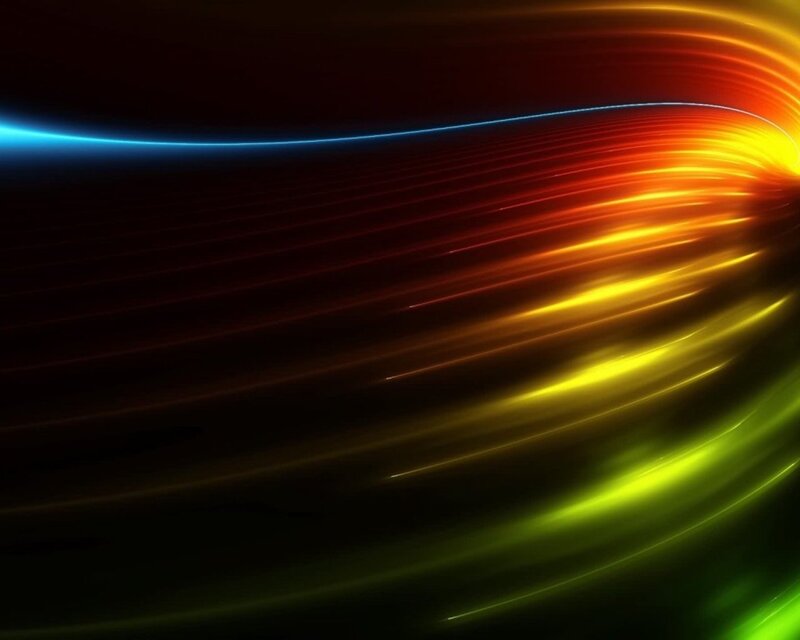 Colorful Light Streaks — Blue, Dynamic, Abstract, Motion, Darkness