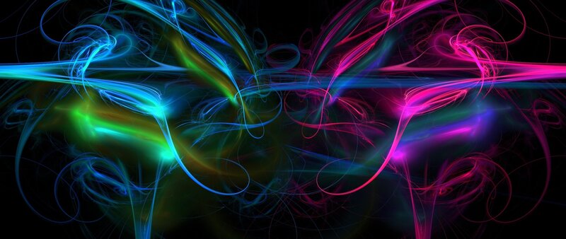 Colorful Light Streaks — Blue, Dynamic, Abstract, Smoke, Energy