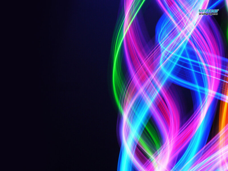 Colorful Light Streaks — Blue, Dynamic, Abstract