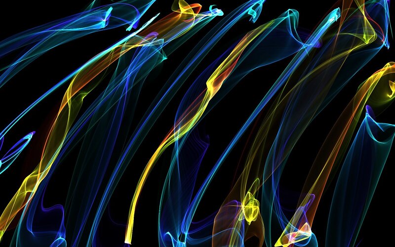 Colorful Light Streaks — Blue, Dynamic