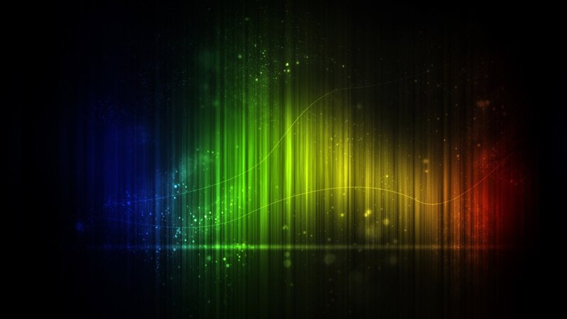 Colorful Light Streaks — Green, Dynamic, Abstract, Light Beams