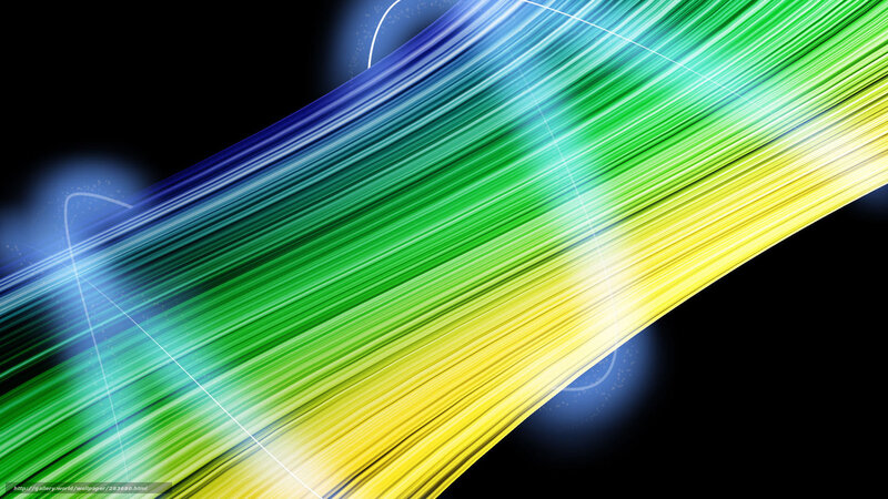 Colorful Light Streaks — Green, Dynamic, Abstract, Light Trails, Dark Background, Glow