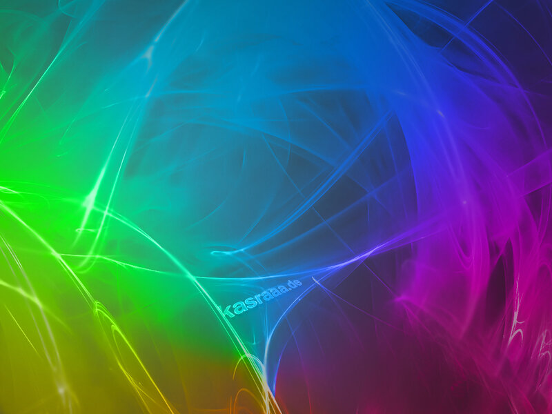 Colorful Light Streaks — Green, Dynamic, Abstract, Light Trails, Fractal Pattern