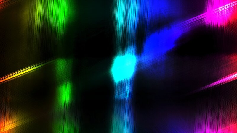 Colorful Light Streaks — Green, Dynamic, Abstract, Lines
