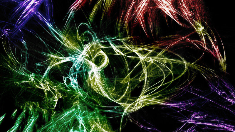 Colorful Light Streaks — Green