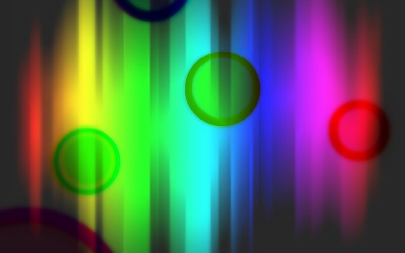 Colorful Light Streaks — Green, Vibrant, Abstract