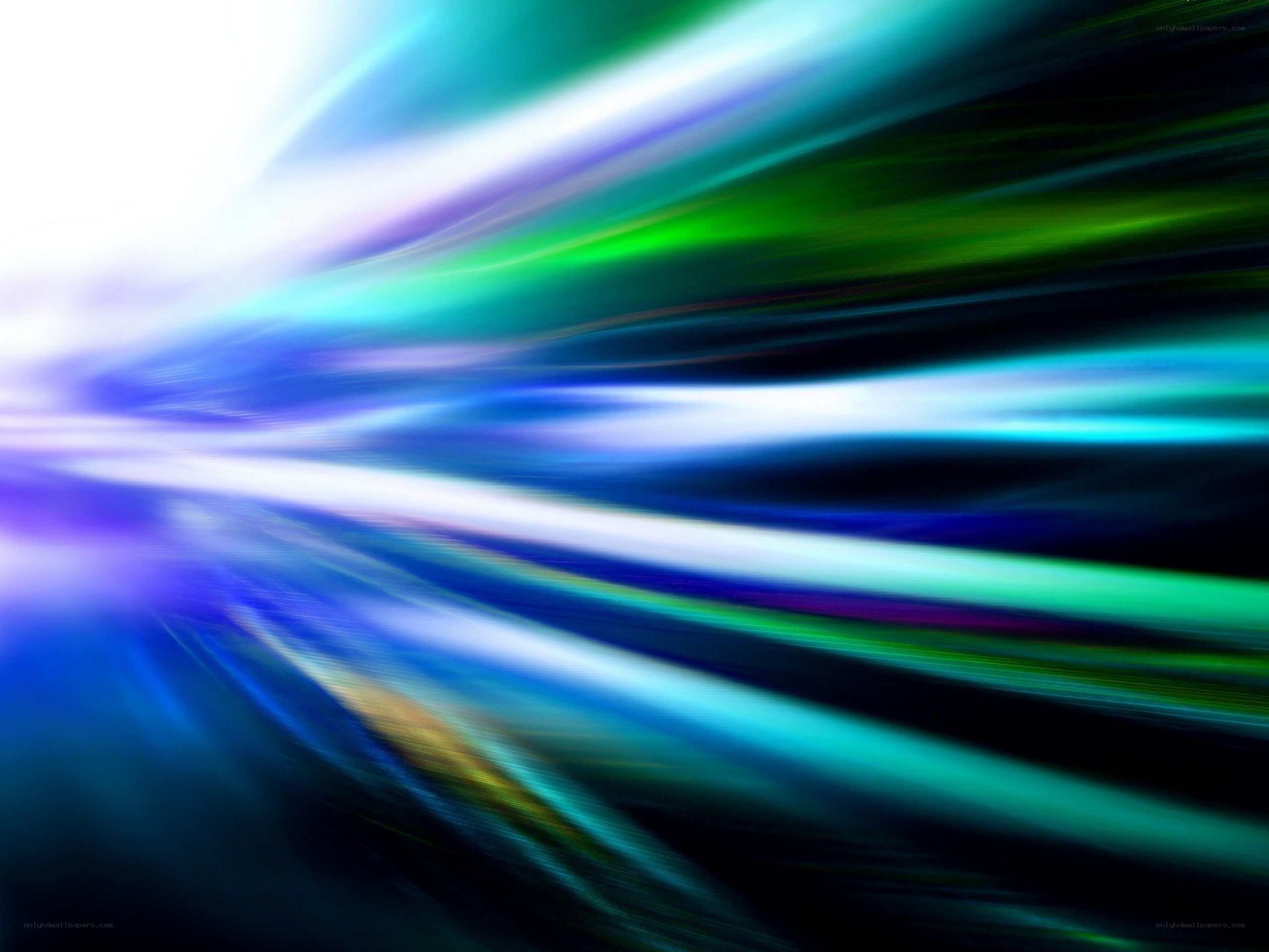 Colorful light streaks motion