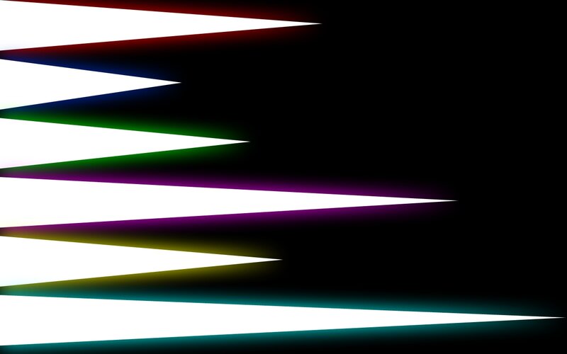 colorful light streaks on black
