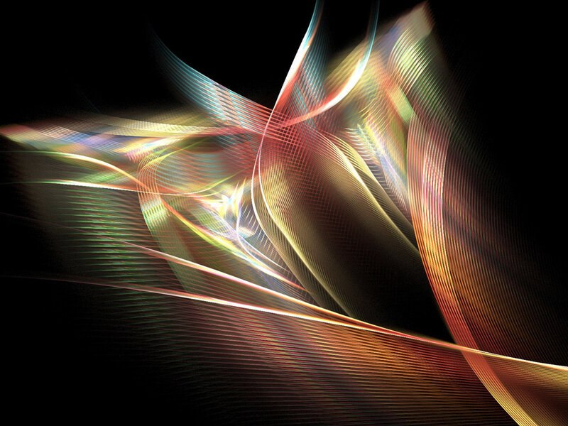 Colorful Light Streaks — Orange