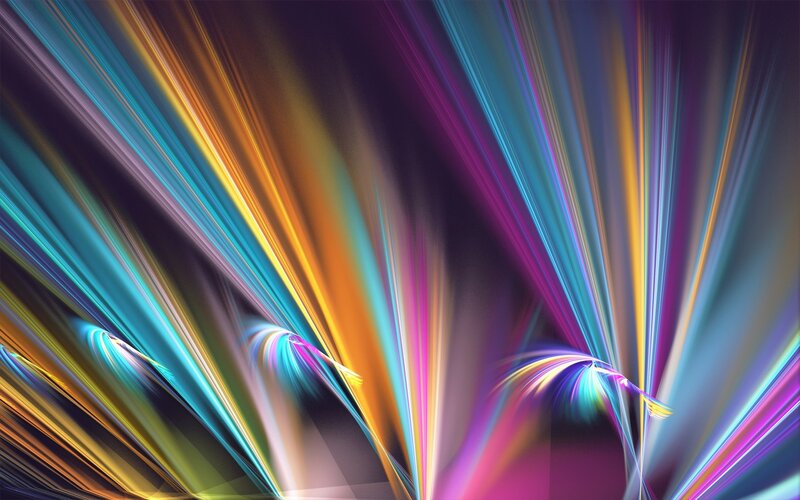 Colorful Light Streaks — Purple, Dynamic, Abstract, Color