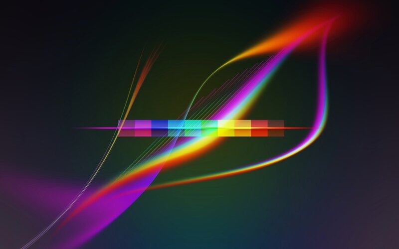 Colorful Light Streaks — Purple, Dynamic, Abstract, Light Beams