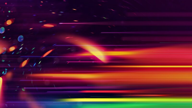 Colorful Light Streaks — Purple, Dynamic, Abstract, Light Trails, Bokeh