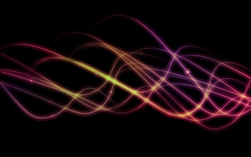 Colorful Light Streaks — Purple, Dynamic, Abstract, Lines, Glow