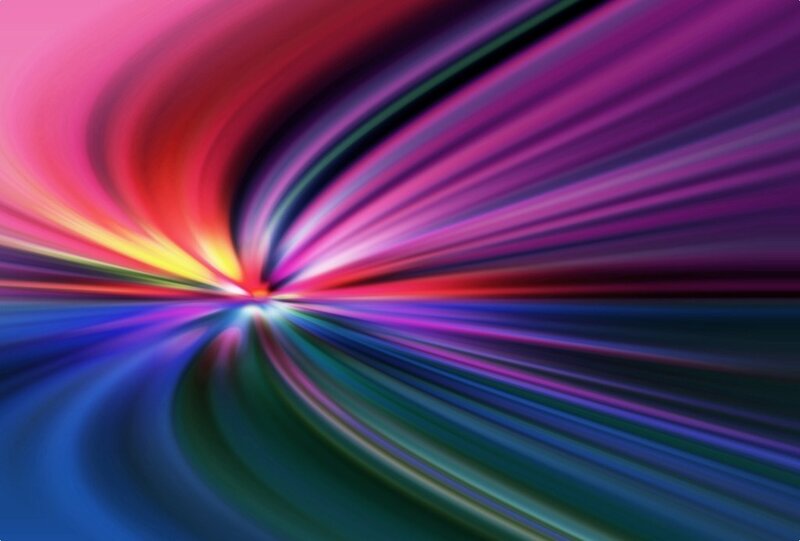 Colorful Light Streaks — Purple, Dynamic, Abstract, Motion, Color