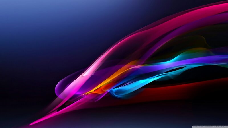 Colorful Light Streaks — Purple, Dynamic, Digital Art, Motion