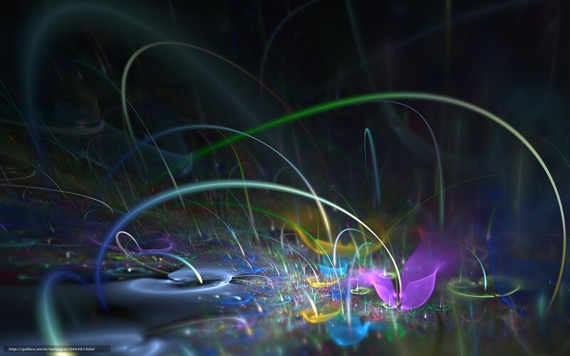 Colorful Light Streaks — Purple, Dynamic, Digital Art