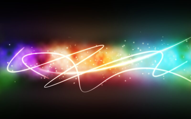 Colorful Light Streaks — Purple, Energetic, Abstract, Light Trails