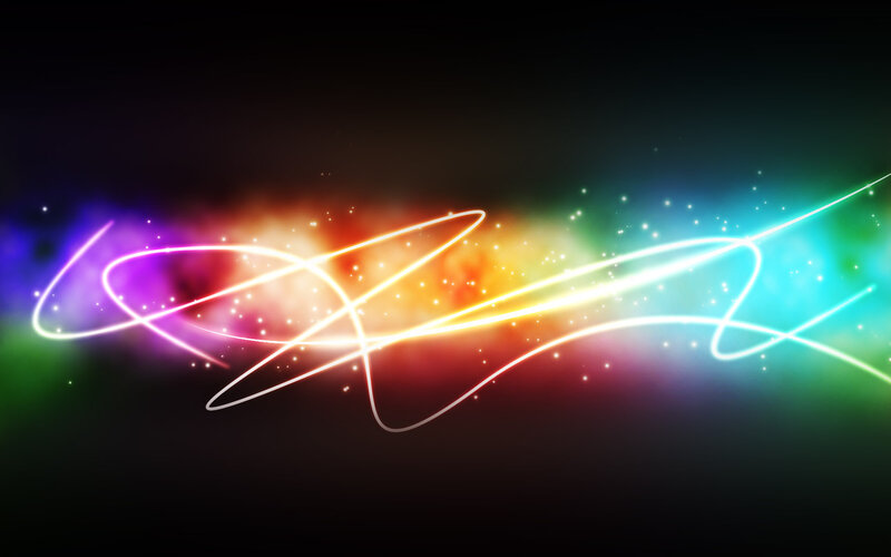 Colorful Light Streaks — Purple, Energetic, Abstract