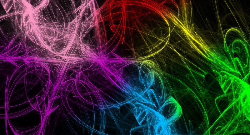 Colorful Light Streaks — Purple, Energetic