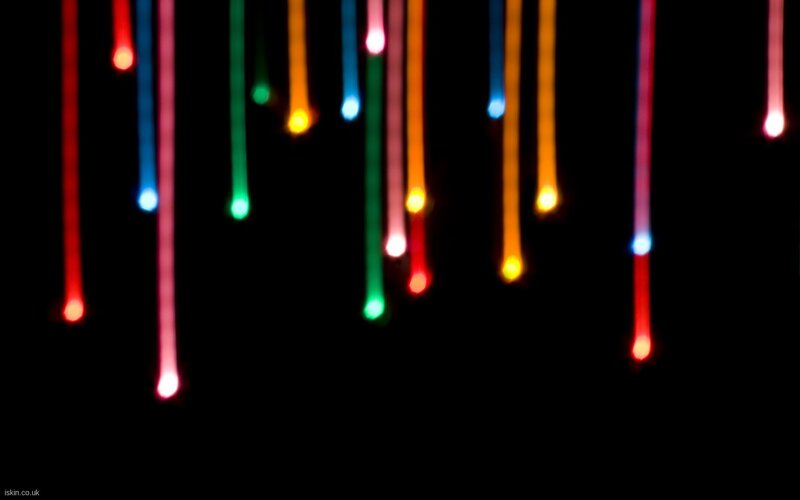 Colorful Light Streaks — Red, Abstract