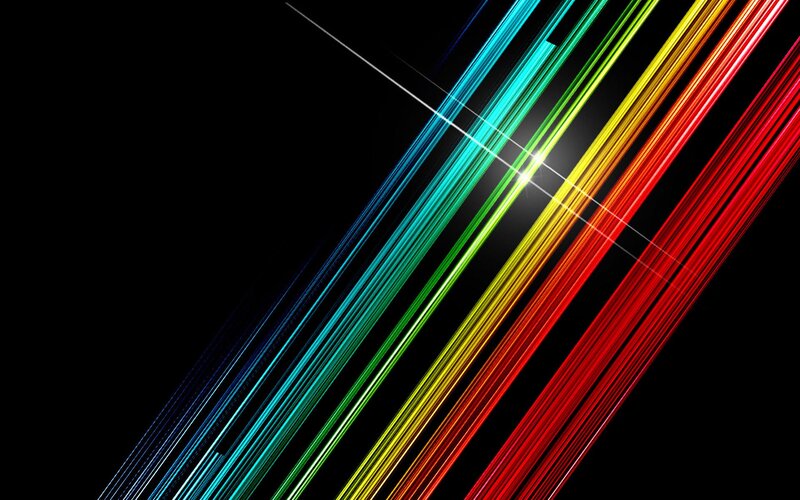 Colorful Light Streaks — Red, Dynamic, Abstract, Light Beams