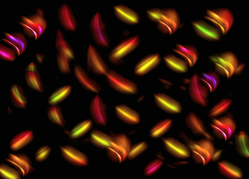 Colorful Light Streaks — Red, Dynamic, Abstract, Light Trails