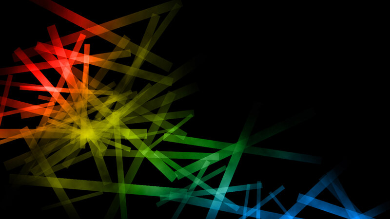 Colorful Light Streaks — Red, Dynamic, Abstract, Lines, Black Background