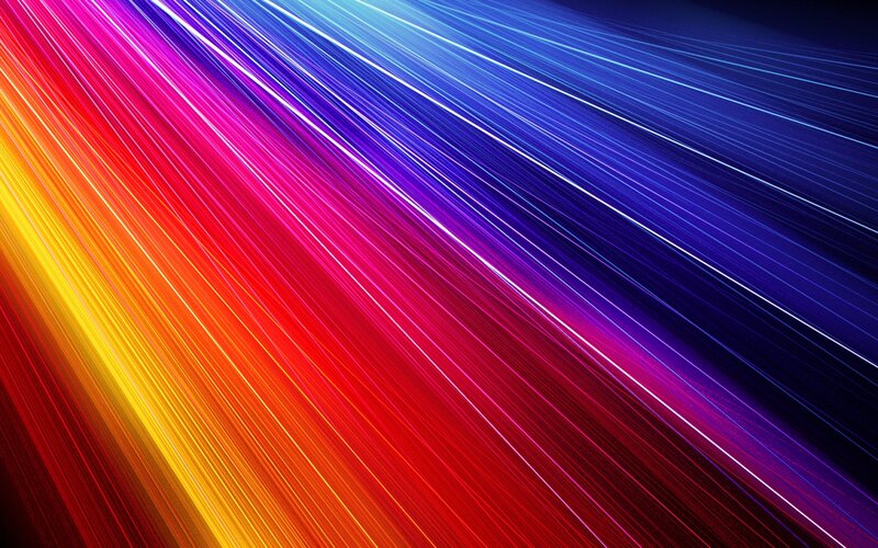 Colorful Light Streaks — Red, Dynamic, Abstract, Lines, Colors